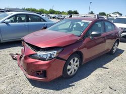 Salvage cars for sale at Sacramento, CA auction: 2017 Subaru Impreza