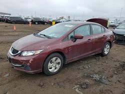 Salvage cars for sale at Brighton, CO auction: 2015 Honda Civic LX