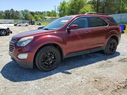 Vehiculos salvage en venta de Copart Fairburn, GA: 2016 Chevrolet Equinox LT