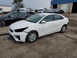 Salvage cars for sale from Copart Woodhaven, MI: 2019 KIA Forte FE