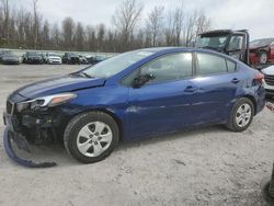 Salvage cars for sale from Copart Leroy, NY: 2018 KIA Forte LX