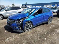 Salvage cars for sale at Woodhaven, MI auction: 2019 Honda HR-V Sport