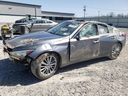 Salvage cars for sale from Copart Leroy, NY: 2018 Infiniti Q50 Luxe