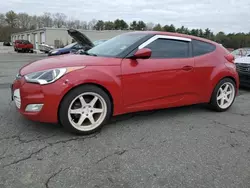 Salvage cars for sale at Exeter, RI auction: 2017 Hyundai Veloster