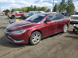 Carros con título limpio a la venta en subasta: 2015 Chrysler 200 Limited