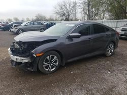 Salvage cars for sale from Copart London, ON: 2018 Honda Civic LX