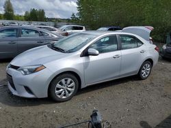 Salvage cars for sale from Copart Arlington, WA: 2015 Toyota Corolla L