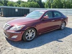 Salvage cars for sale from Copart Augusta, GA: 2012 Hyundai Genesis 3.8L