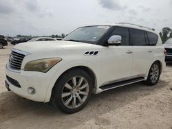 Salvage cars for sale at Houston, TX auction: 2012 Infiniti QX56