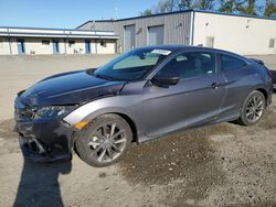 Salvage cars for sale from Copart Arlington, WA: 2019 Honda Civic EX