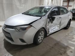 Salvage cars for sale at Leroy, NY auction: 2016 Toyota Corolla L