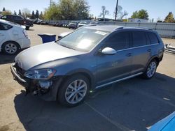 Volkswagen Golf salvage cars for sale: 2017 Volkswagen Golf Alltrack S