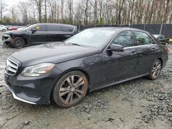 Salvage cars for sale at Waldorf, MD auction: 2016 Mercedes-Benz E 350 4matic