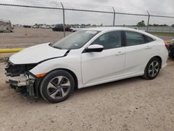 Salvage cars for sale from Copart Houston, TX: 2019 Honda Civic LX