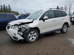 Vehiculos salvage en venta de Copart Bowmanville, ON: 2014 Subaru Forester 2.5I Premium