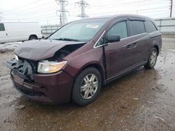 Salvage cars for sale at Elgin, IL auction: 2011 Honda Odyssey LX