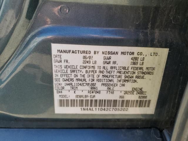 2002 Nissan Altima Base