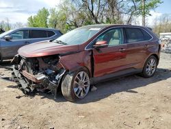 Ford Edge Titanium salvage cars for sale: 2015 Ford Edge Titanium