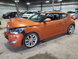 Salvage cars for sale at Des Moines, IA auction: 2013 Hyundai Veloster