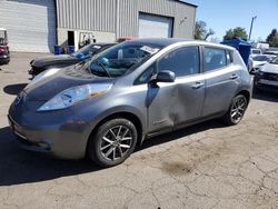 Salvage cars for sale at Woodburn, OR auction: 2014 Nissan Leaf S
