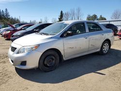 Salvage cars for sale from Copart Bowmanville, ON: 2009 Toyota Corolla Base