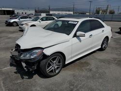 Salvage cars for sale from Copart Sun Valley, CA: 2015 Mercedes-Benz E 350 4matic