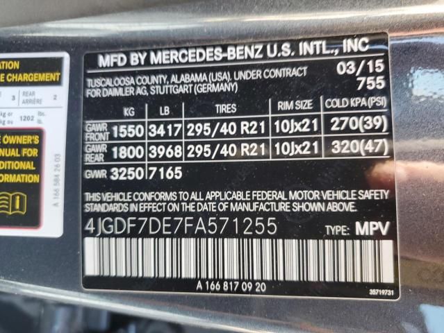 2015 Mercedes-Benz GL 550 4matic