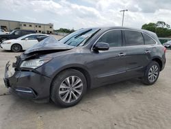 Salvage cars for sale at Wilmer, TX auction: 2015 Acura MDX Technology