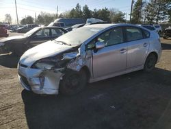 Toyota Prius salvage cars for sale: 2012 Toyota Prius