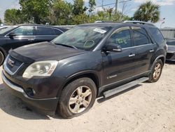 Salvage cars for sale from Copart Riverview, FL: 2007 GMC Acadia SLT-2