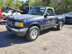 Salvage cars for sale from Copart Austell, GA: 2001 Ford Ranger