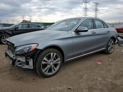 Salvage cars for sale at Elgin, IL auction: 2015 Mercedes-Benz C 300 4matic