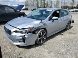 Salvage cars for sale from Copart Arlington, WA: 2019 Subaru Impreza Sport