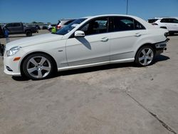 Salvage cars for sale at Wilmer, TX auction: 2012 Mercedes-Benz E 350