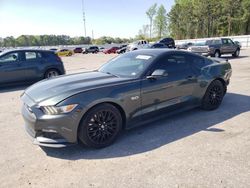 Salvage cars for sale at Dunn, NC auction: 2015 Ford Mustang GT