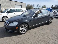 Salvage cars for sale from Copart Woodburn, OR: 2012 Mercedes-Benz S 550 4matic