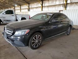 Salvage cars for sale at Phoenix, AZ auction: 2015 Mercedes-Benz C 300 4matic