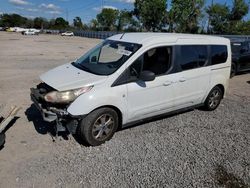 Salvage trucks for sale at Riverview, FL auction: 2014 Ford Transit Connect XLT