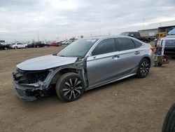 Salvage cars for sale at Brighton, CO auction: 2024 Honda Civic EX