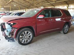 Salvage cars for sale at Phoenix, AZ auction: 2021 Chevrolet Traverse Premier