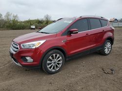 Salvage SUVs for sale at auction: 2017 Ford Escape Titanium