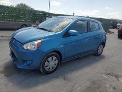 Salvage cars for sale from Copart Orlando, FL: 2015 Mitsubishi Mirage DE