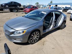 Salvage cars for sale from Copart Woodhaven, MI: 2017 Volvo S60 Premier