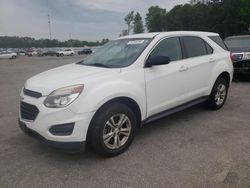 Salvage cars for sale at Dunn, NC auction: 2016 Chevrolet Equinox LS