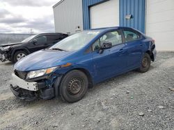 Salvage cars for sale at Elmsdale, NS auction: 2013 Honda Civic LX