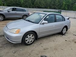 Salvage cars for sale from Copart Gainesville, GA: 2001 Honda Civic EX