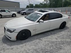 Salvage cars for sale at Gastonia, NC auction: 2009 BMW 750 LI