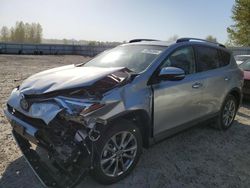 Salvage cars for sale from Copart Arlington, WA: 2018 Toyota Rav4 HV Limited