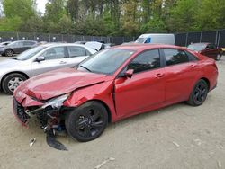 Salvage cars for sale at Waldorf, MD auction: 2021 Hyundai Elantra SEL