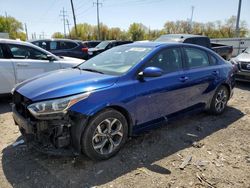 Salvage cars for sale from Copart Columbus, OH: 2019 KIA Forte FE